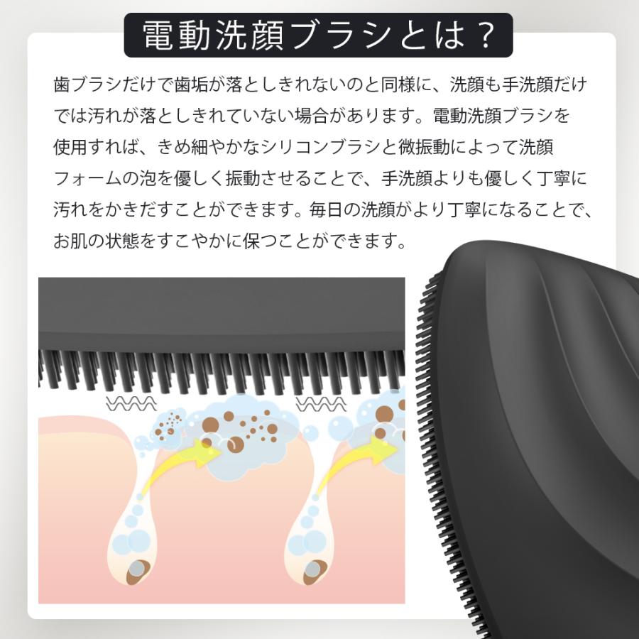 5/8-17エントリー+5% 美顔器 GESKE ソニック フェイシャルブラシ 洗顔ブラシ 洗顔器 電動 シリコン メンズ フェイスブラシ｜bodyplus｜05