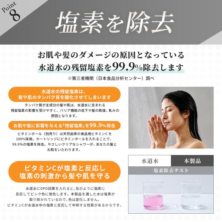 シャワーヘッド ドクターエア クリスタルジュエル BSH-01 シャワー 節水 塩素除去 ナノバブル | ドクターエア | 15