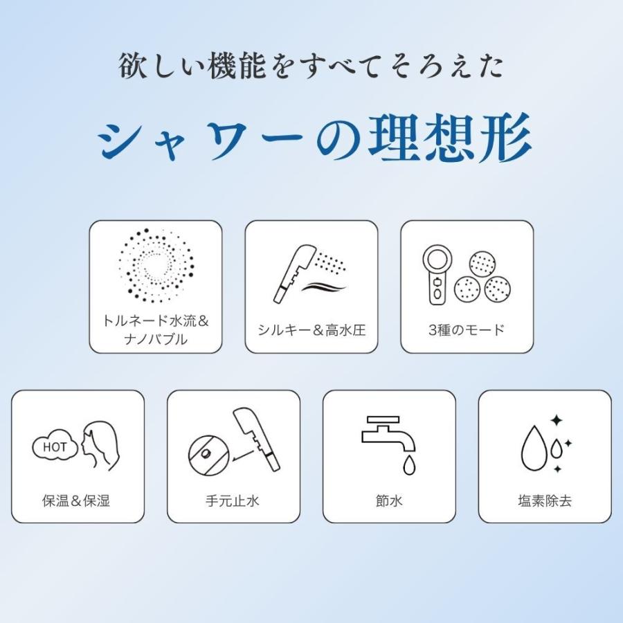 ドクターエア（DOCTORAIR） シャワーヘッド クリスタルジュエル BSH-01