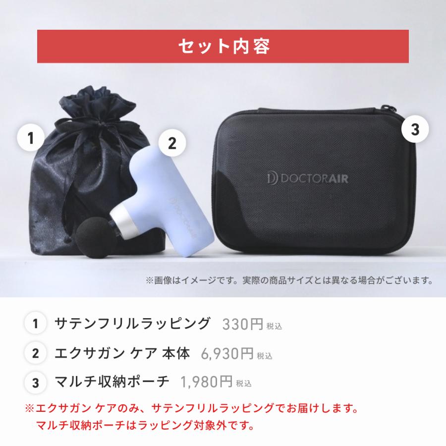 【ギフトセット】ドクターエア エクサガン ケア REG-09 & マルチシュウノウポーチ GPC-01 ハンディガン 軽量 ミニ 小型 ポーチ 爆買 | ドクターエア | 02