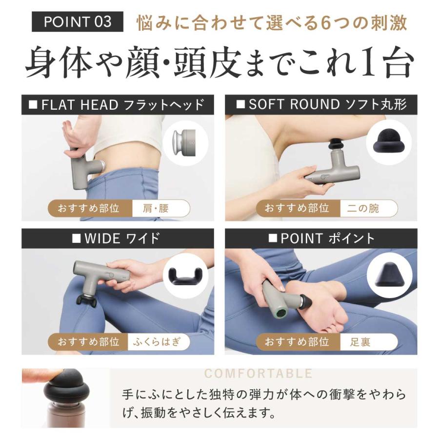 ハンディガン ドクターエア エクサガン LUXE REG-12 軽量 アーム 背中 顔 腰 ミニ 小型 全身 母の日 爆買 | ドクターエア | 16