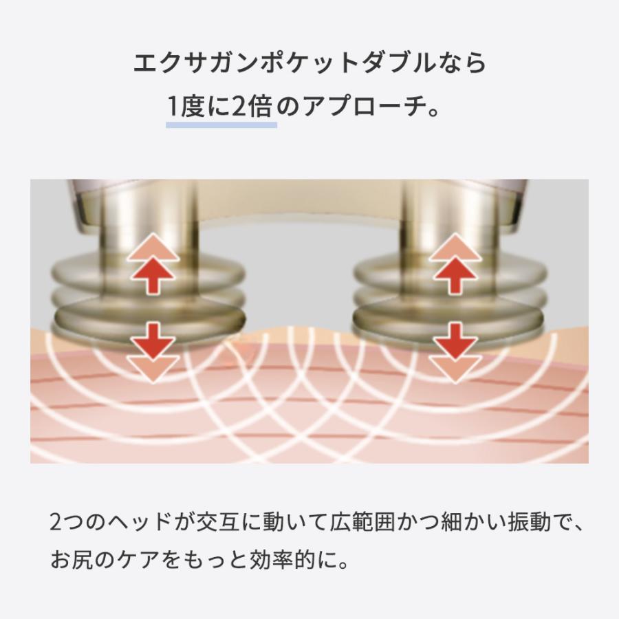 ドクターエア エクサガン ポケット ダブル REG-16 ダブルヘッド ハンディガン コンパクト 軽量 小型 ミニ 母の日 爆買 | ドクターエア | 10