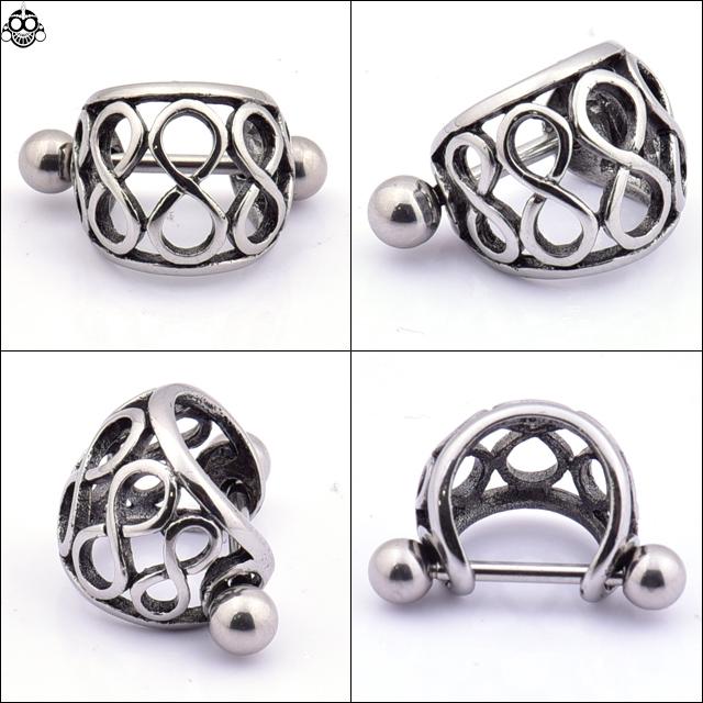 ボディピアス 16G 無限大 infinity イヤー カフ 軟骨ピアス ヘリックス