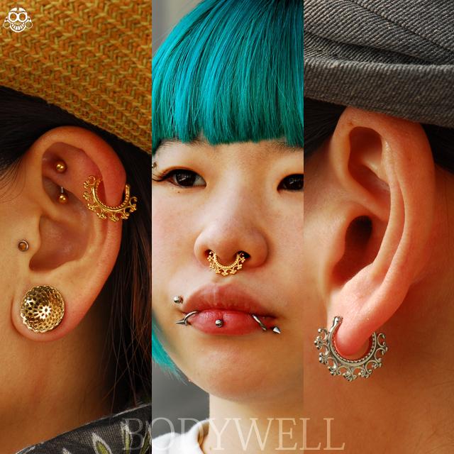 セプタム 16g 全3色 エキゾチック アジアン セプタムクリッカー 軟骨ピアス ロブピアス ボディピアス 1000b868 Bodywell 通販 Yahoo ショッピング