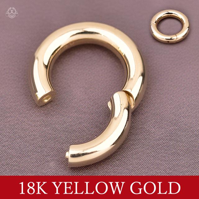 ボディピアス K18 10G 18金ゴールド イエローゴールド 内径8mm 18K