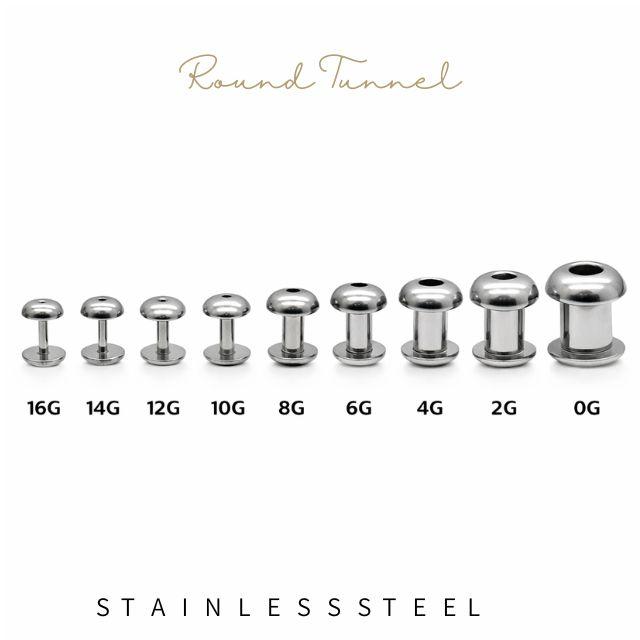 ボディピアス 20mm 22mm 24mm スタンダード ラウンド ステンレスピアス