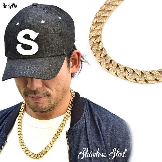 ゴージャス Hip Hop ゴールド ごつめ 極太チェーンネックレス ステンレス ネックレス メンズアクセ ペンダントネックレス 1000c762 Bodywell 通販 Yahoo ショッピング