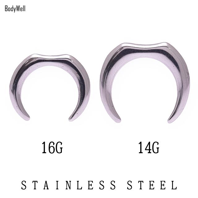 ボディピアス 16g 14g CLAW セプタムピアス フックピアス ロブ