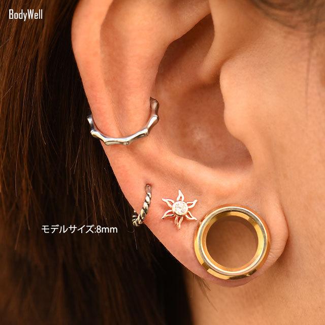 14g かっこいい ツイスト 簡単装着 ワンタッチピアス クリッカーピアス ステンレスピアス ロブ へリックス セプタム ダイス ボディピアス 1000d780 Bodywell 通販 Yahoo ショッピング