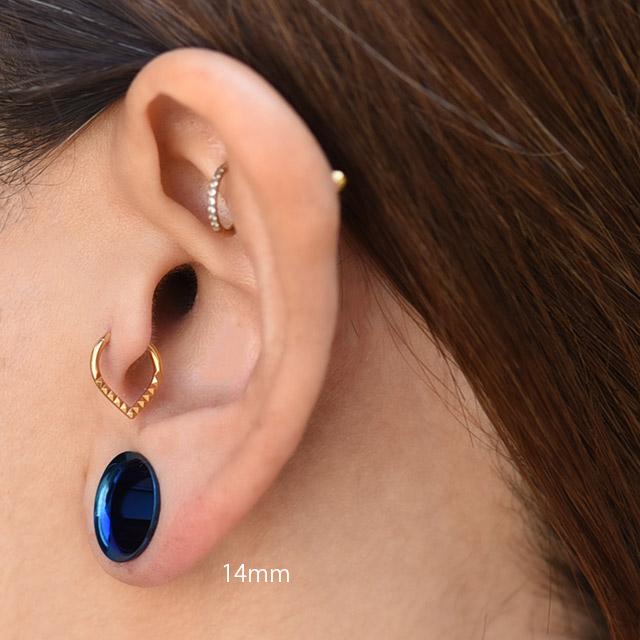 ANATOL アナトメタル バレットアイレット シングルフレア 12mm