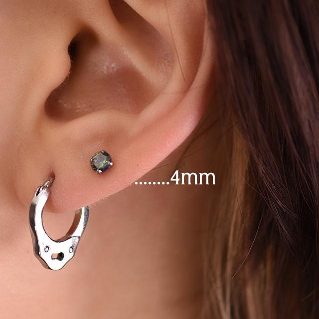 プッシュピアス 20G 18G 16G 14G 全6色 立爪 ジュエル 金属アレルギー対応 チタンピアス ラブレットスタッズ ボディピアス | ブランド登録なし | 07