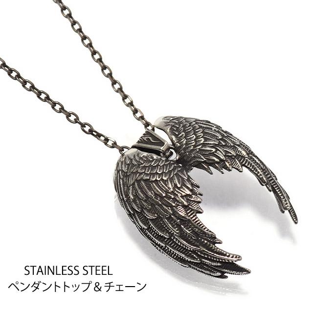 ブレスレット メンズ エンジェルウイング 天使の翼 フェザー ごつめ