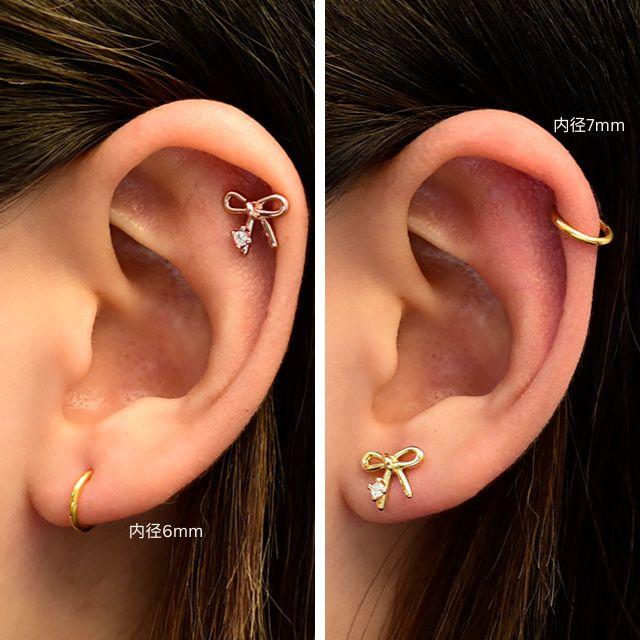 16G 24金ゴールドPVD ワンタッチピアス つけっぱなし ピアス