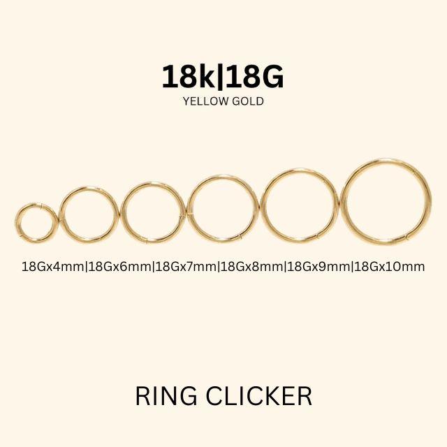 K18 18G 18金ゴールド イエローゴールド 内径10mm 18K 金属アレルギー