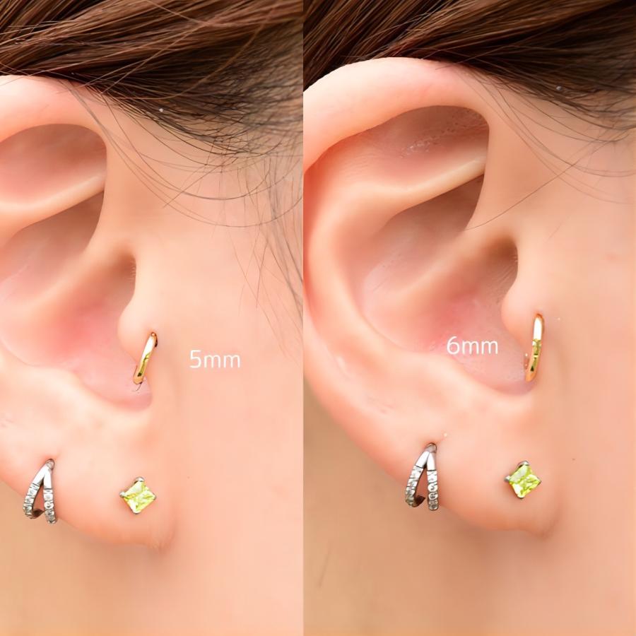 K18 16G 18金ゴールド イエローゴールド 内径5mm 18K 金属アレルギー