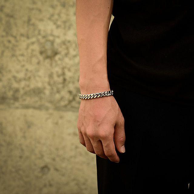 ブレスレット 喜平ブレスレット 19.5cm メンズ ステンレス ハイ