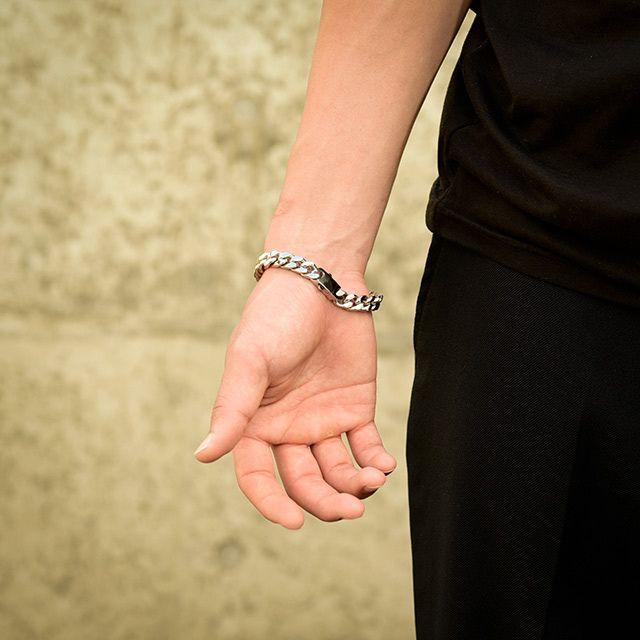 ブレスレット 喜平ブレスレット 19.5cm メンズ ステンレス ハイ