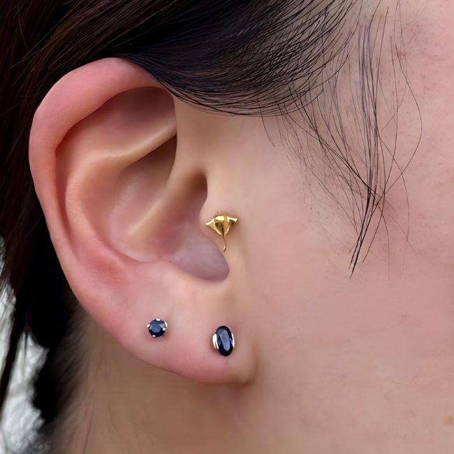 ボディピアス プッシュピアス 20G 18G 16G 14G 24Kゴールド マンタ