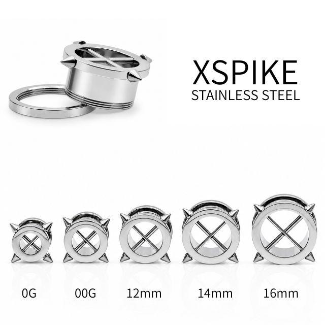 ボディピアス 14mm 16mm XPIKE ステンレスピアス 金アレ対応 つけっ