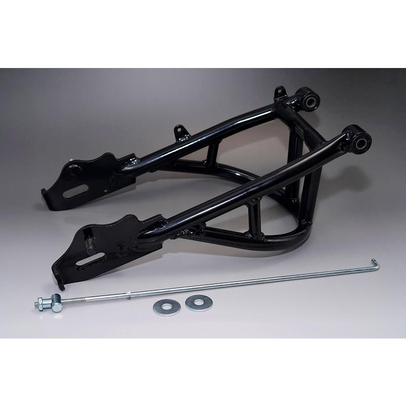 10cmロングスタビライザー付きスイングアーム スチール製 ブラック