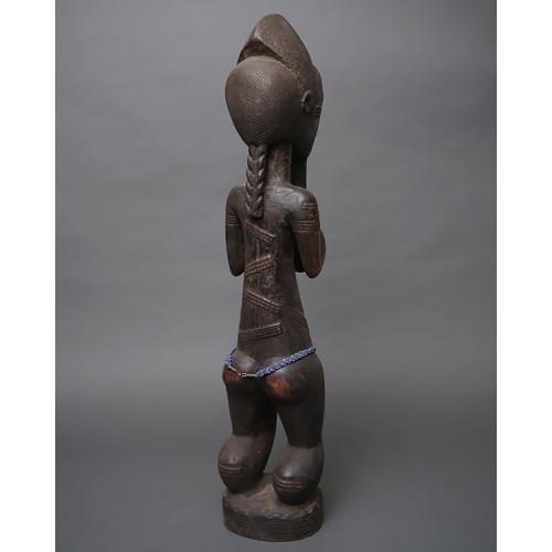 アフリカ コートジボワール バウレ族 男性 座像 立像 人形 No,5