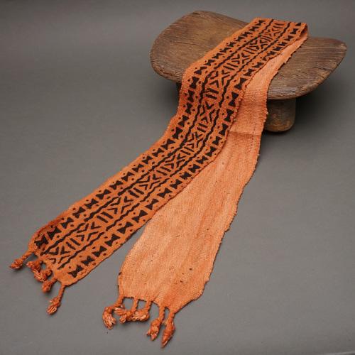 アフリカ マリ ボゴラン 帯 No.101 泥染め コットン 飾り布 アフリカ布