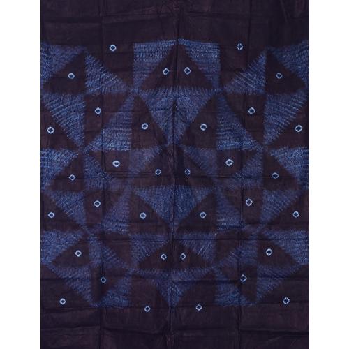 藍染布 アフリカ ギニア バゼン布 フラ族 藍染絞り No.14 飾り布