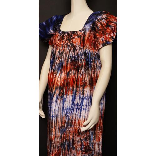 アフリカ ギニア バゼン ワンピース No 10 絞り染め マキシ丈 アフリカンドレス Guinee 1p 10 ボゴランマーケット 通販 Yahoo ショッピング