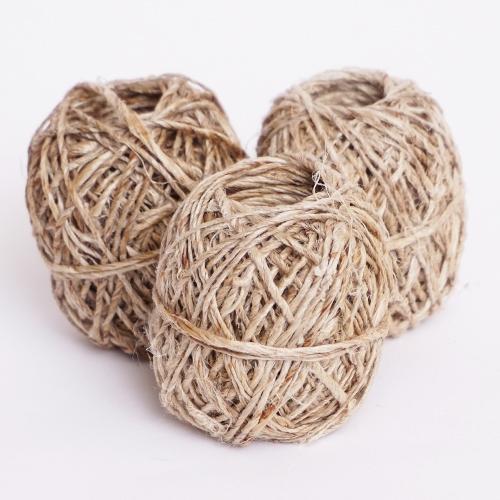 ヘンプ糸玉 S/20g ナチュラル ヘンプコード 麻紐 手芸