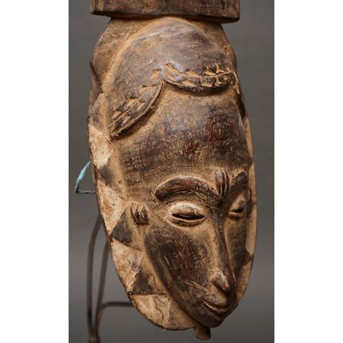 アフリカ コートジボアール バウレ族木彫仮面値引きしました