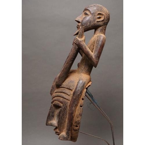 アフリカ　マリ共和国　ドゴン族　マスク　仮面　No.311　木彫り　アフリカンアート　彫刻