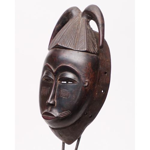 アフリカ コートジボワール バウレ族 マスク 仮面 No.364 木彫り