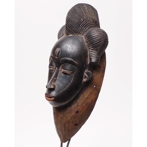 アフリカ コートジボワール アンティーク マスク木彫り-