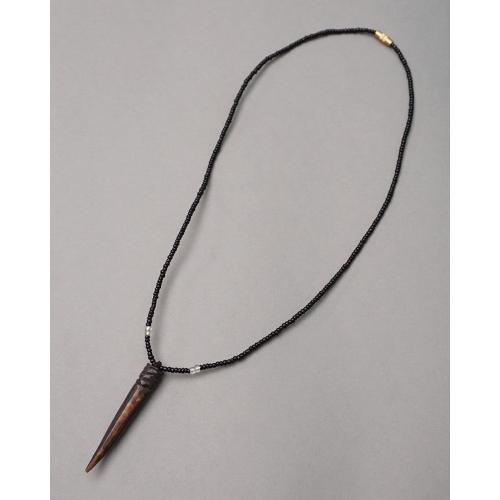 アフリカ ケニア 牛骨 ヘッド ビーズ ネックレス No.227 アクセサリー 
