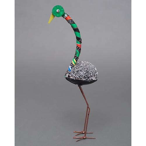 アフリカ マリ リサイクルアート ダチョウ No.9 廃材アート アフリカ
