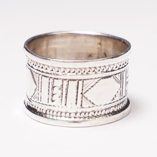 Touareg Silverトゥアレグシルバー　指輪　リング　アフリカ　マリ アフリカ マリ トゥアレグ シルバー リング 12号 指輪 No.1