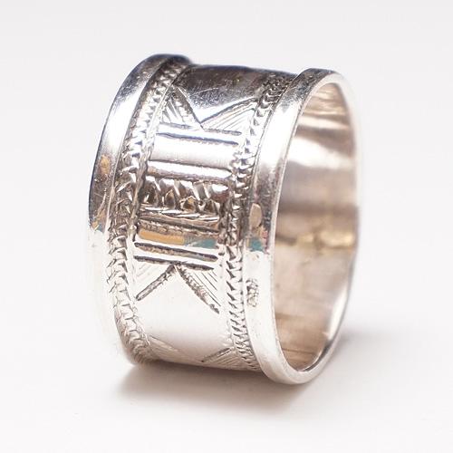 Touareg Silverトゥアレグシルバー　指輪　リング　アフリカ　マリ アフリカ マリ トゥアレグ シルバー リング 14号 指輪 No.3