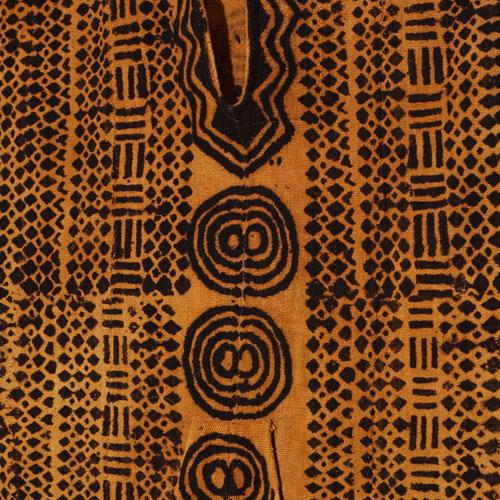 アフリカ マリ ワランバ コットンシャツ No.7 泥染め ボゴラン