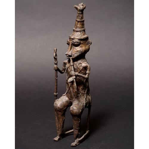 アフリカ ナイジェリア ヨルバ 真鍮像 アフリカンアート プリミティブアート 銅像 Ypt Or Id