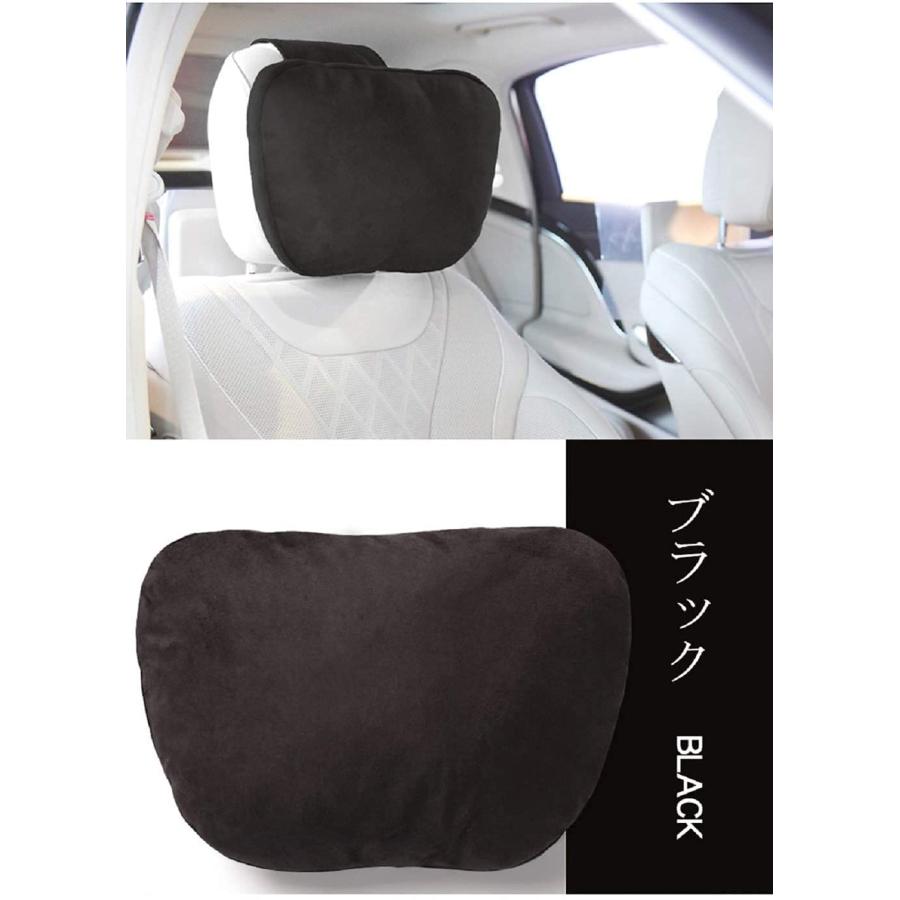 URI ネックパッド 車 クッション 首 低反発 ヘッドレスト ネックピロー運転 頚椎サポート 枕 (ブラック)｜bohemeno2｜02