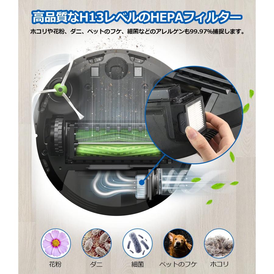 ルンバ 用 フィルター e5 i7 i7+ i3 i3+ i2 j7 j7+ j9+ j9 用 ダストカットフィルター 4651374 ロボット掃除機｜bohemeno2｜03