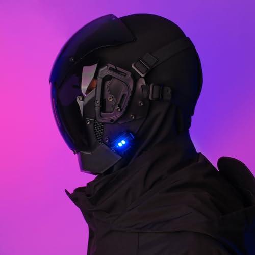 サイバーパンク マスク 未来感 コスプレ サイバー 仮面 パーティー