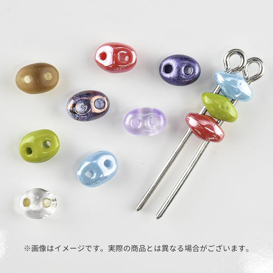 ビーズ パーツ チェコビーズ ツインホール アソートセット ガラス 