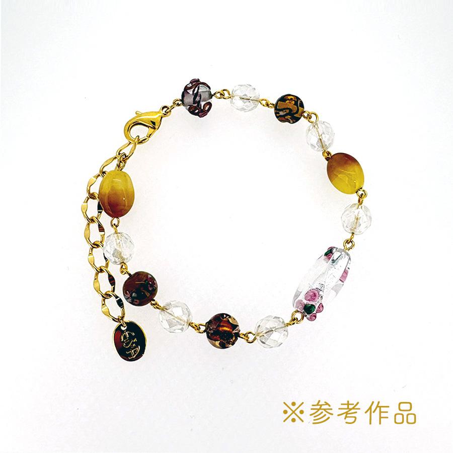 チェコビーズ ブレスレット ハンドメイド セット キット トパーズ系