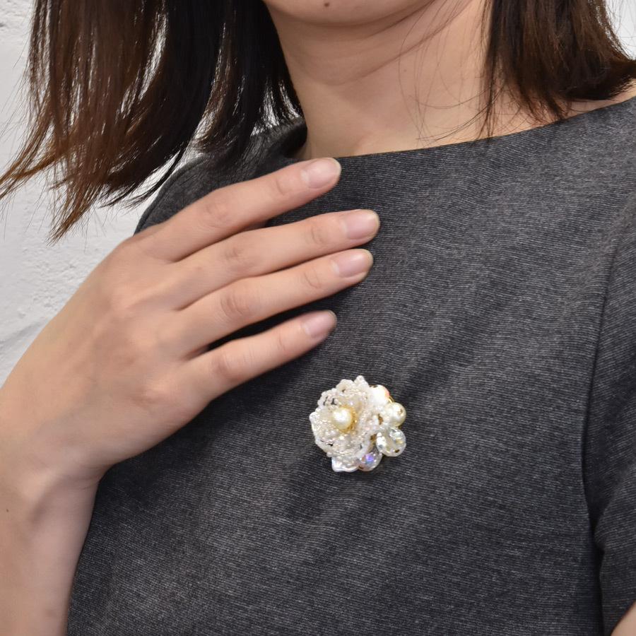 アクセサリーキット ワイヤーフラワーのブローチ ゴールド アクセサリーキット ワイヤーフラワーのブローチ ゴールド