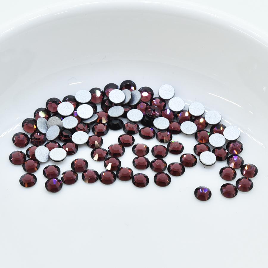 フラットバック viva12 プレシオサ ss6 バーガンディー F クリスタル