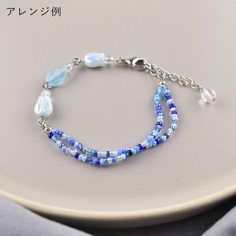 チェコビーズ ミニチューリップ 4個 約9×7mm 色をお選びください 