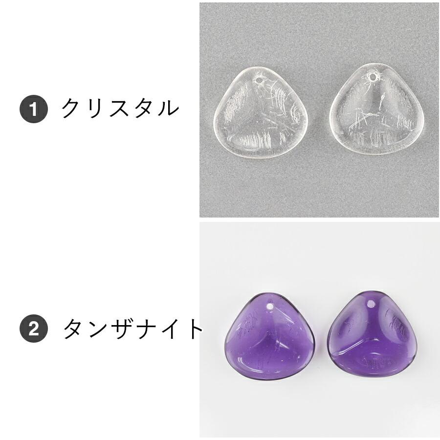 チェコビーズ ローズペタル ガラスビーズ 4個 約14×13mm 色をお選び 