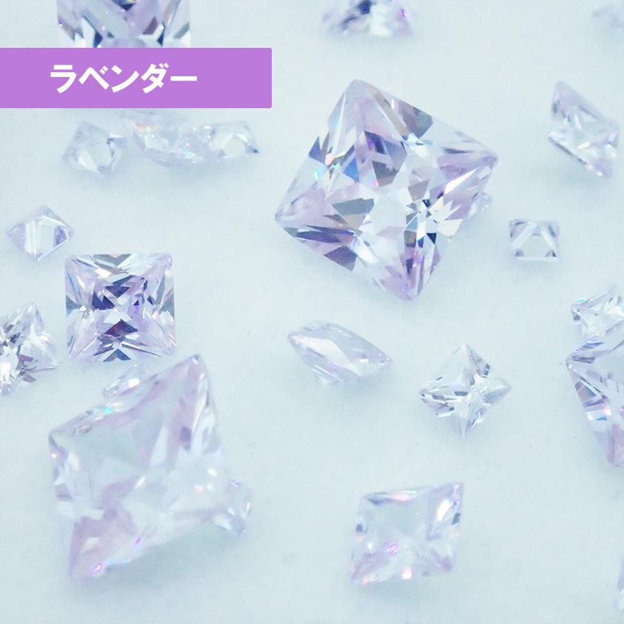 キュービックジルコニア スクエア AAA 5×5mm 全8色 50個 パーツ