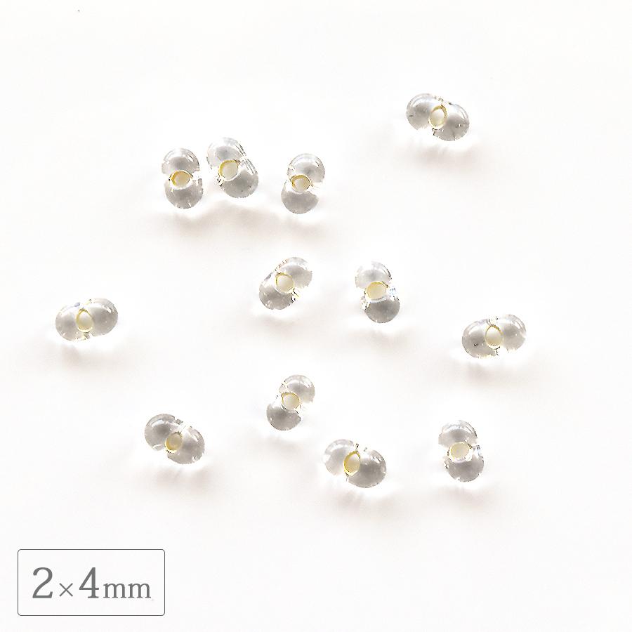 チェコビーズ ファルファーレ 2×4mm シルバーライン 500g シードビーズ
